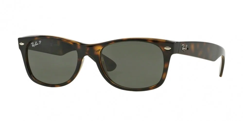 Ray Ban New Wayfarer 2132 Sunglasses - Medium - 55mm - Black - view 28